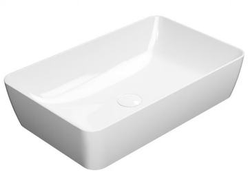 NUBES 60X38 - Countertop rectangular single ceramic washbasin by GSI ceramica - view 2